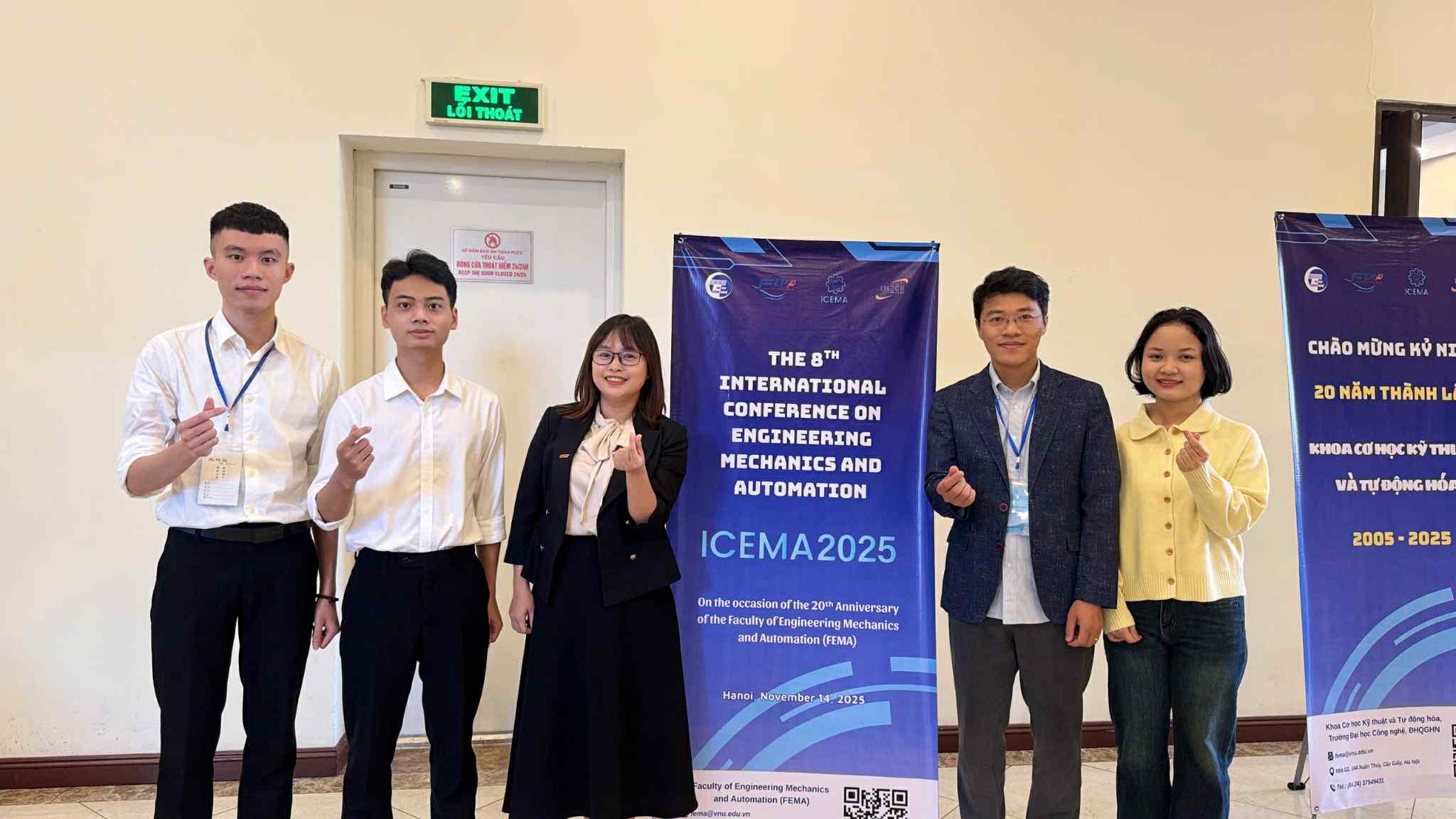 Origami team at the conference